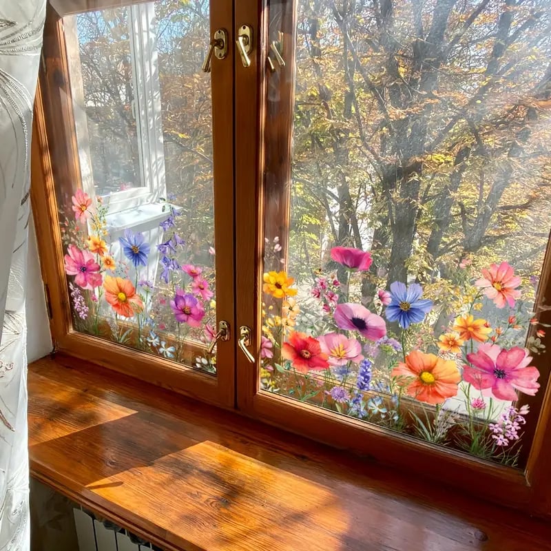 1+1 Gratis | FlowerSticky - Fenstersticker