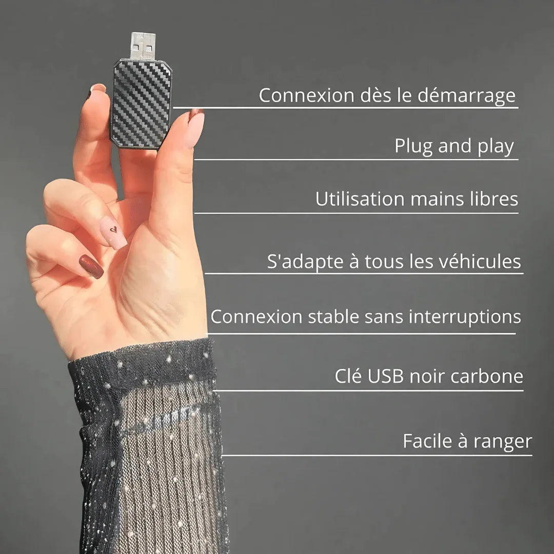 Adaptateur CarPlay & Android Auto Sans Fil | USB Universel & Connexion Instantanée - Rondor