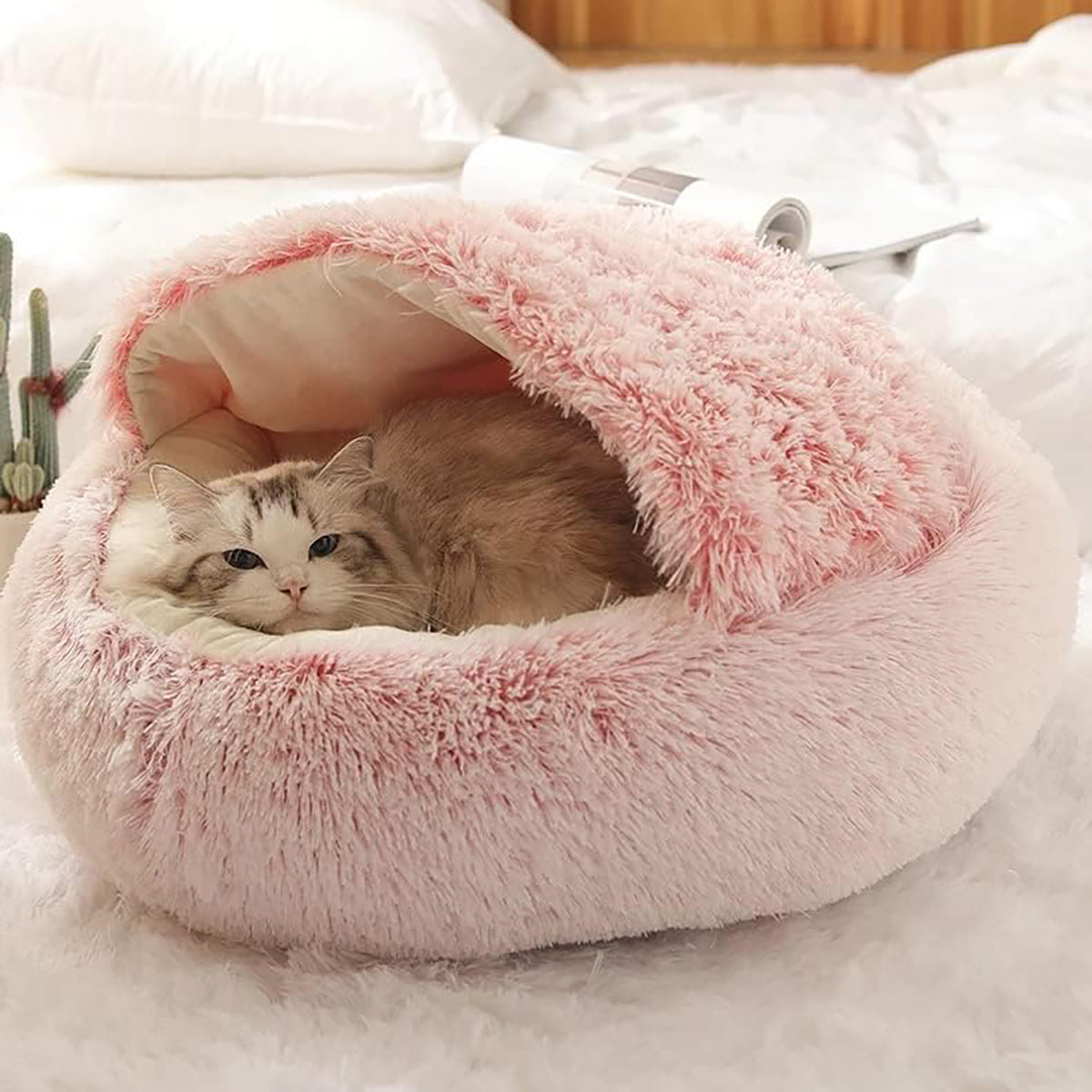 PawsSnuggy™ – Beruhigendes Haustierbett gegen Angstzustände
