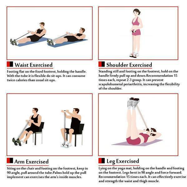 Ganzkörpertrainer mit Widerstandsbändern | Training für Arme, Beine, Bauch und Rücken | TPE mit Latex-Bändern, kompakt & leicht 22