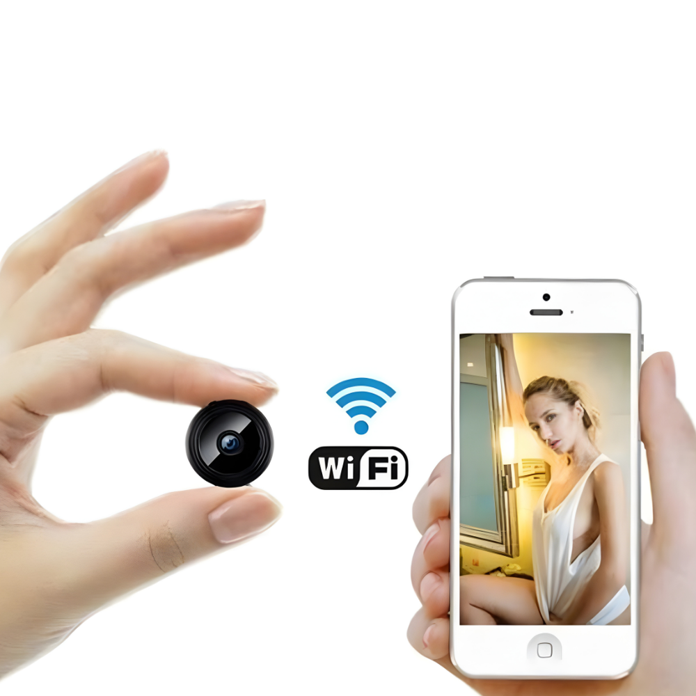 Überwachungskamera WLAN Mini | Nachtsicht & Live-Übertragung per App | Kompakt für Zuhause, Haustiere und Kinder 3
