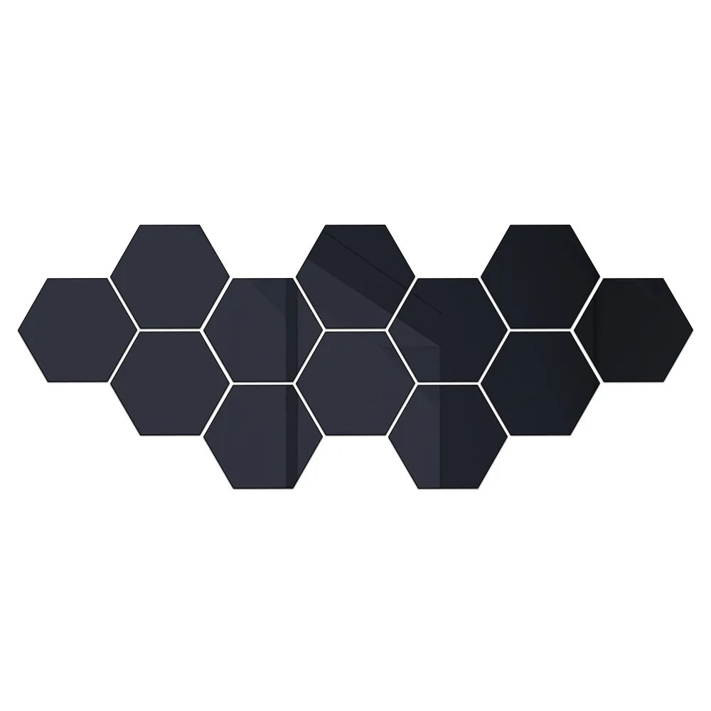 HexSpiegel™ – Elegante sechseckige Spiegelaufkleber