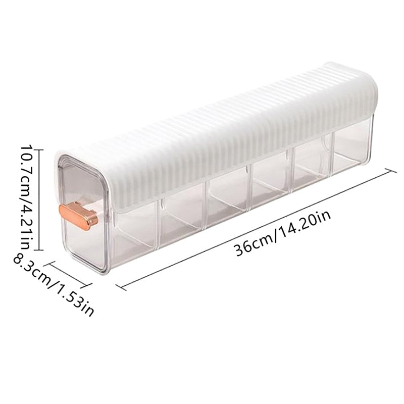 Ordnungsbox wandmontiert, PET/HIPS, 36 x 10,7 x 8,3 cm | In Weiß, Grün, Dunkelgrün | Selbstklebend, ordnet Socken & Unterwäsche 3