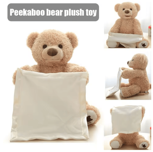 PlushyBoo™ – Peek-a-Boo Teddybär-Spielzeug