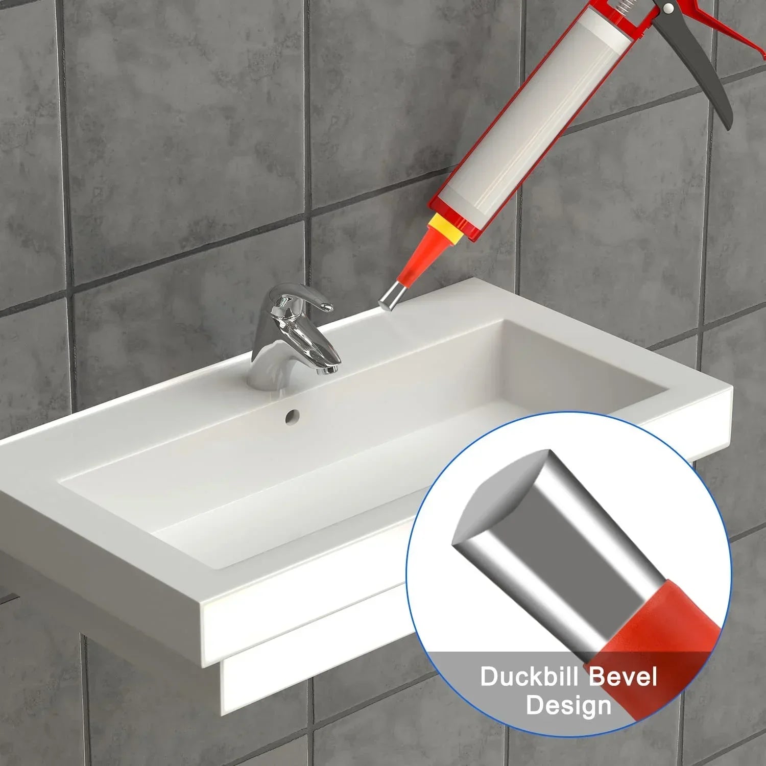 CaulkerPro™ – Universelles integriertes Gummidüsen-Werkzeugset
