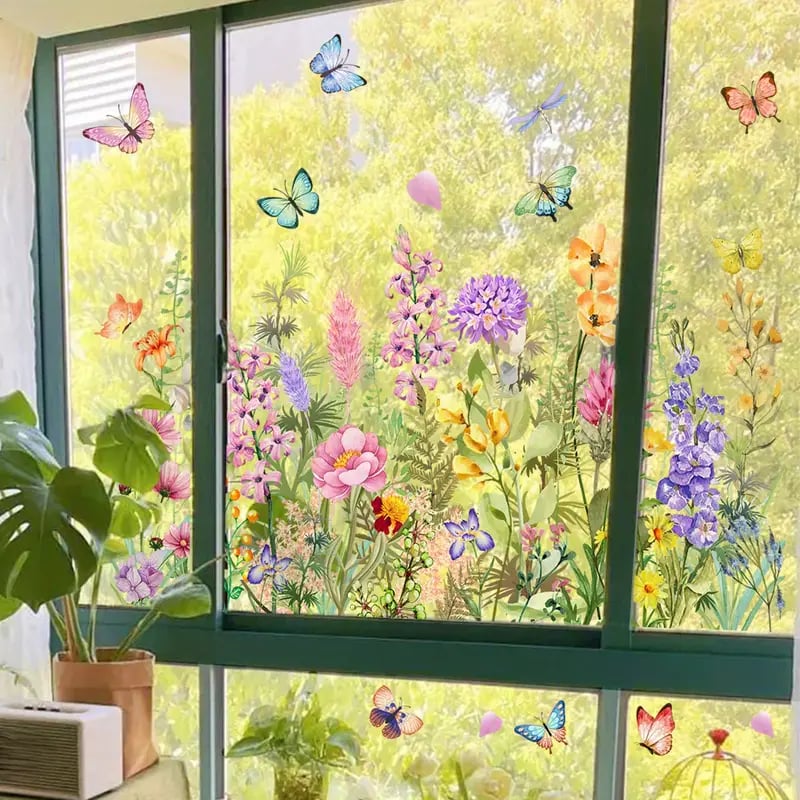 1+1 Gratis | FlowerSticky - Fenstersticker