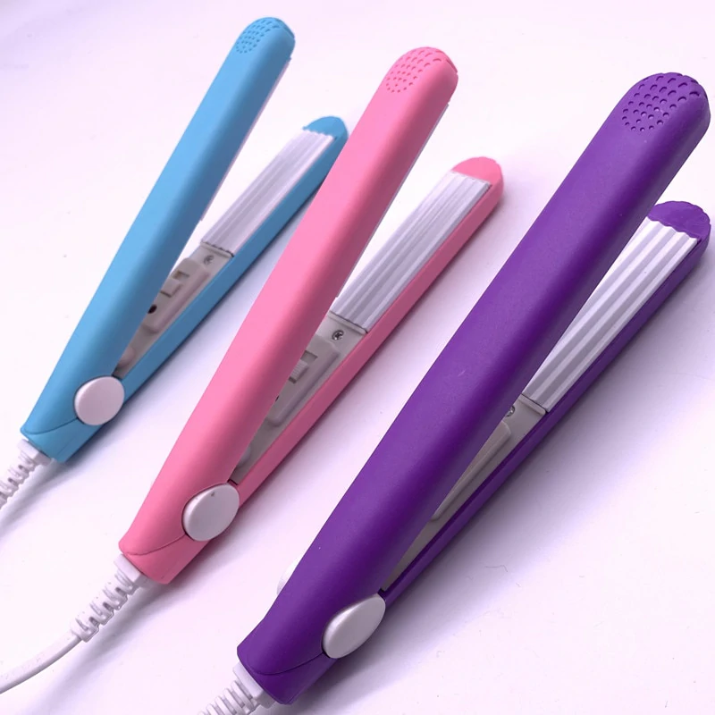 Mini-Glätteisen & Lockenstab 2-in-1 für alle Haartypen | Turmalin-Keramik-Platten, 190 °C konstant | 360° Kabel, reisefreundlich 1