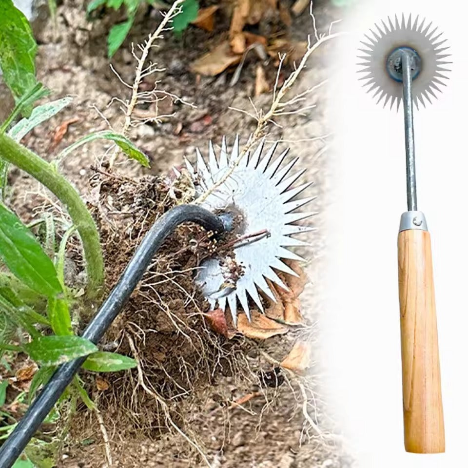 SunFlowy™ – Nachhaltige Sonnenblumenhacke mit Holzgriff für einfaches Jäten