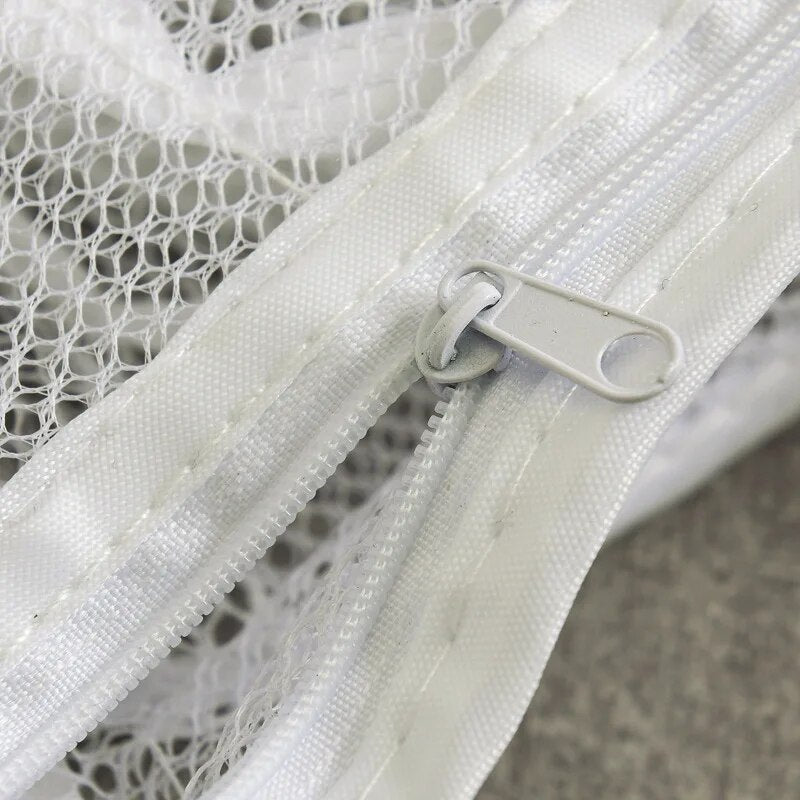 Schuhwaschbeutel Polyester | Feinmaschiges Netzgewebe mit Reißverschluss | Schützt Schuhe vor Verformung in der Waschmaschine 4