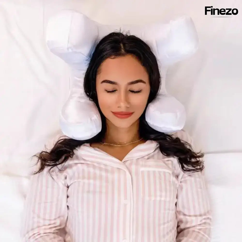 ErgoSnooze™ – Nackenstütze aus Memory-Schaum mit Satinbezug