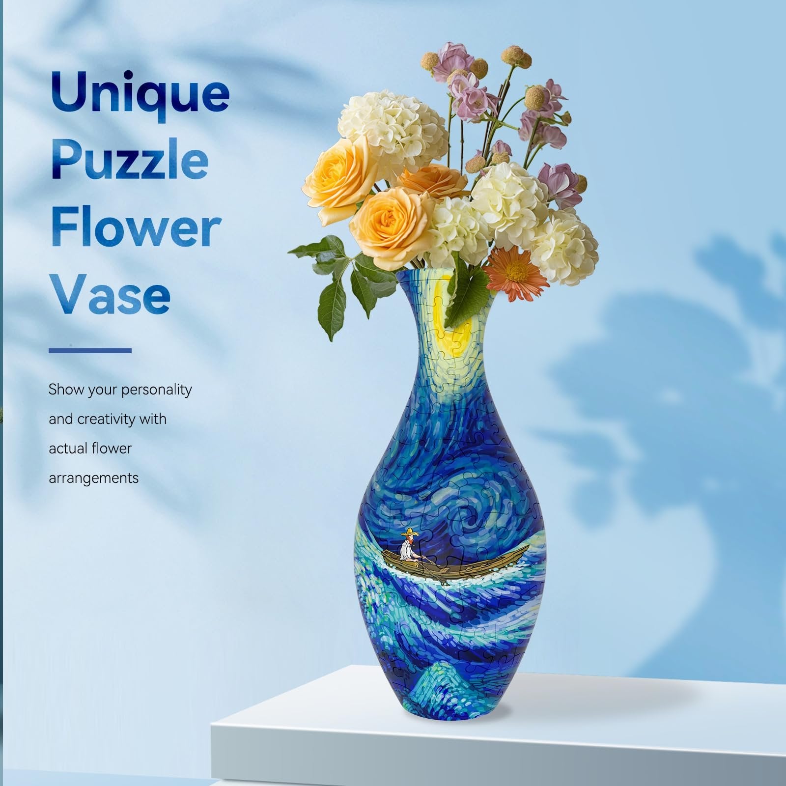 VaseRoyal™ – 3D-Puzzle-Blumenvase