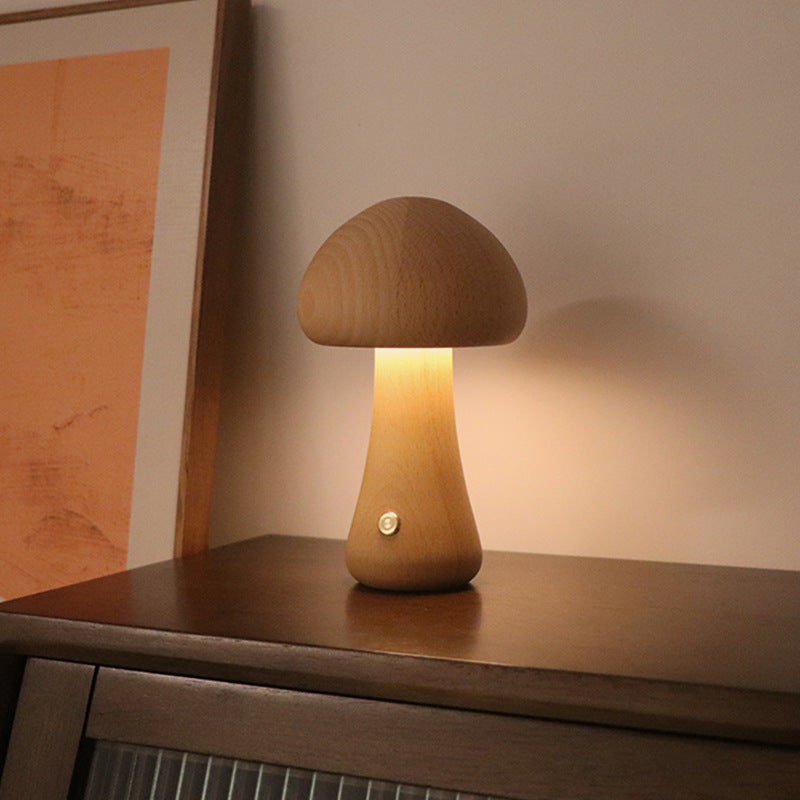 Shroomy™ - Kabellose LED-Holzpilzlampe
