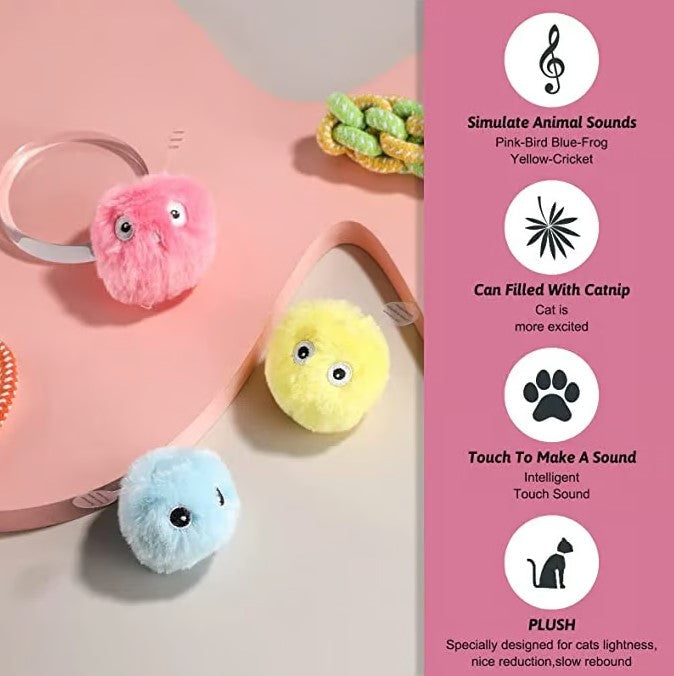 BallFuzzy™ – Interaktive Plüschbälle für Katzen