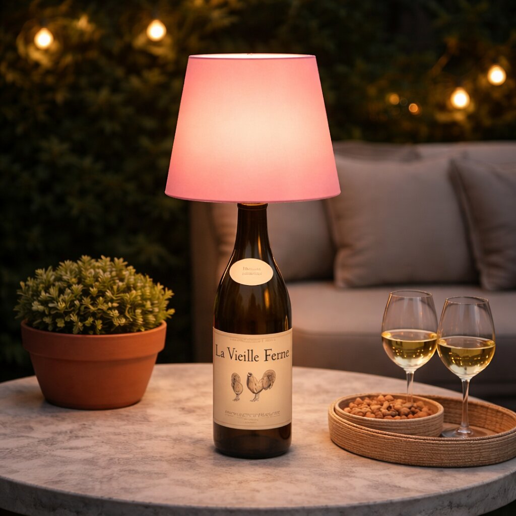 LED Flaschenaufsatz aus Kunststoff | Kabellos, USB-C wiederaufladbar, dimmbares Warmweiß | Für Flaschen und Karaffen 19