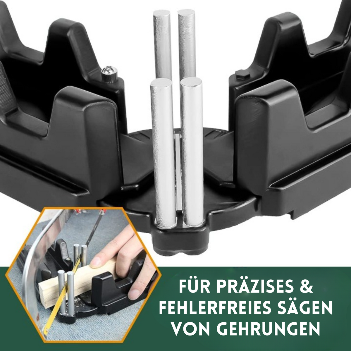 Gehrungswinkel-Messgerät aus ABS, PC und Edelstahl | 2-in-1 Winkelmesser bis 180° | Präzise Schnitte für Sockelleisten und Rahmen 2