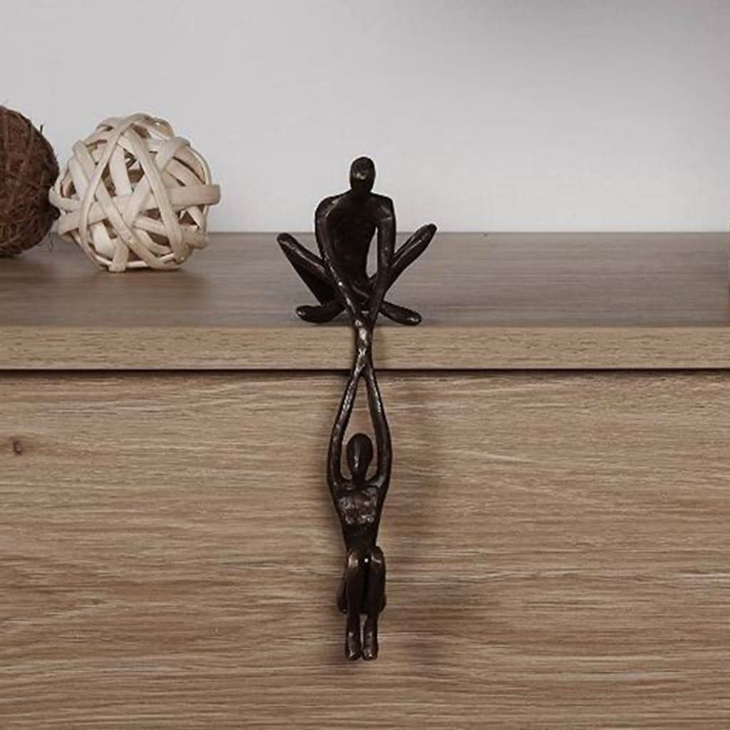 Abstrakte Menschenfigur Skulptur aus Resin | Minimalistisches Design für Regal & Schreibtisch | Modernes Deko-Objekt Wohnzimmer 4