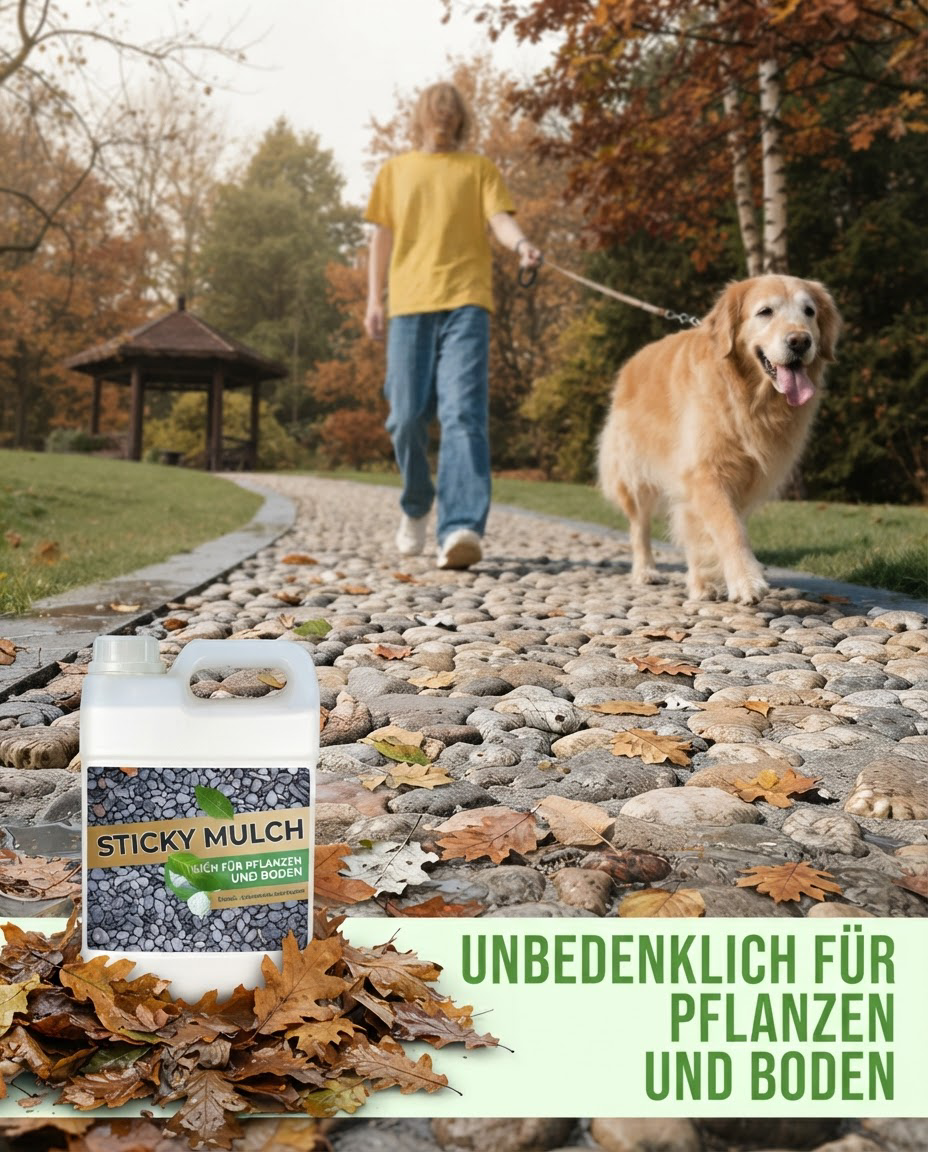 Landschaftskleber wetterfest für Mulch, Kies & Sand | ca. 30 m² Deckfläche, 500 g | Trocknet in 2 Stunden, schnelltrocknend 6