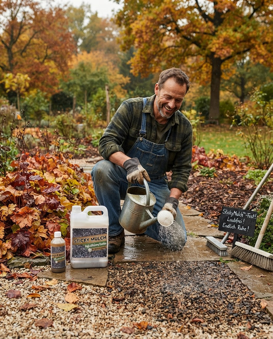 Landschaftskleber wetterfest für Mulch, Kies & Sand | ca. 30 m² Deckfläche, 500 g | Trocknet in 2 Stunden, schnelltrocknend 1