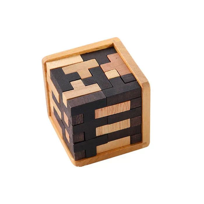 3D Holz-Geduldsspiel aus robustem Holz | Fördert Konzentration und räumliches Denken | Für drinnen und draußen geeignet 9
