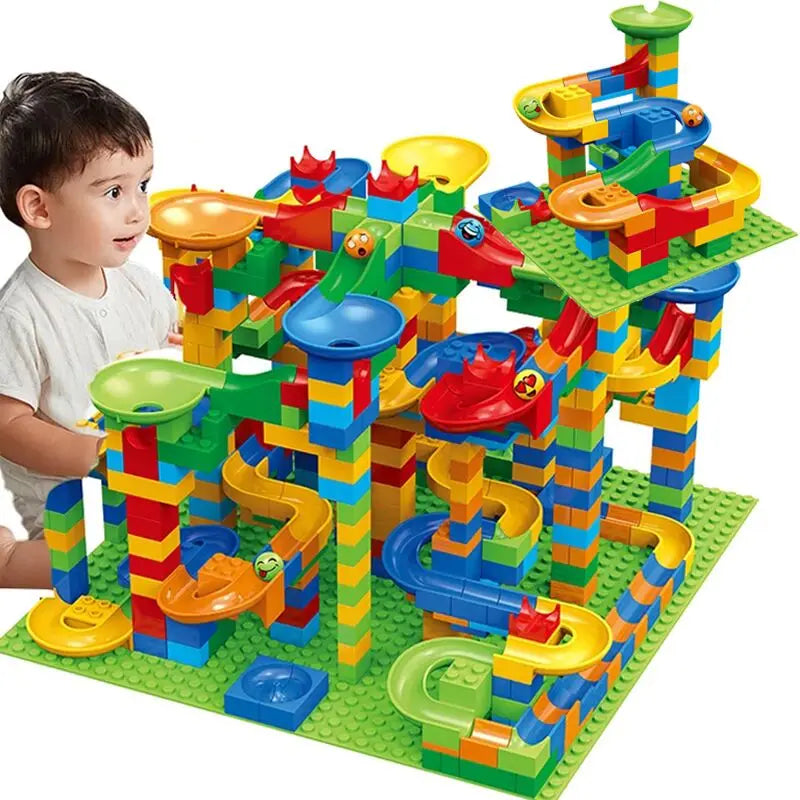 MazeBuilder™ – DIY-Spielzeug zum Bauen von Murmelbahnen