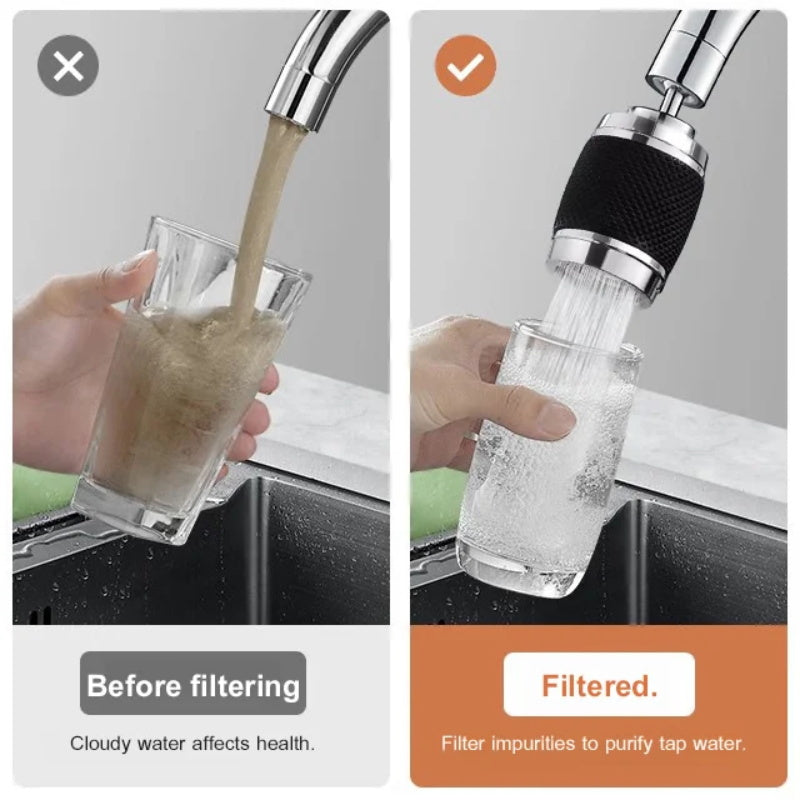 FaucetBoost™ – 360° drehbarer Wasserhahnaufsatz