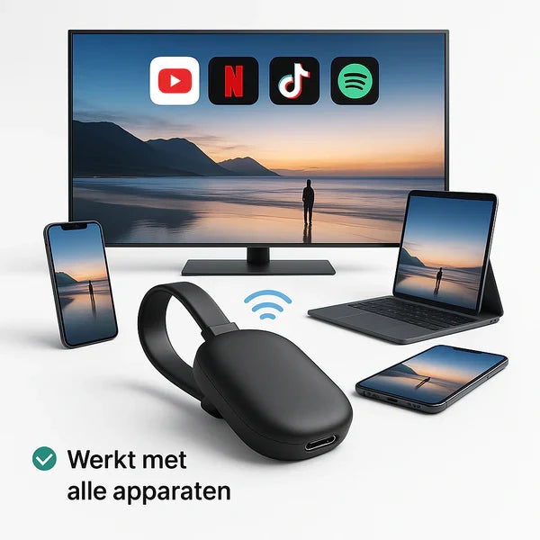 Drahtloser HDMI Screen Mirroring Adapter | Bis zu 4K Ultra-HD Bildqualität | Plug & Play ohne WLAN oder App nötig 1