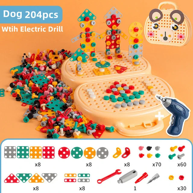 Drilly™ - Junior-Baubohrer-Spielset