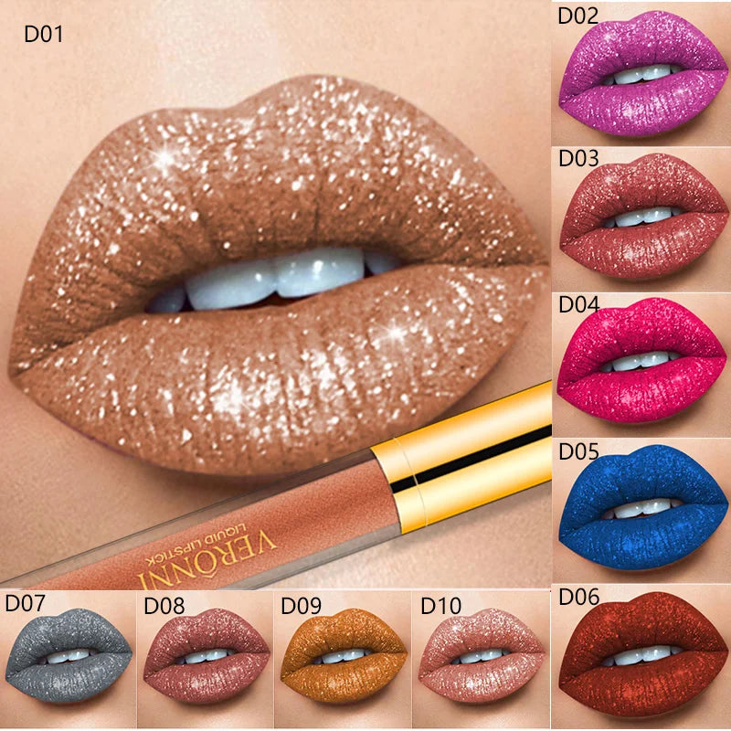Liquid Lipstick Damen | Langanhaltender Glanz 12 Stunden ohne Abfärben | Mit Kamille & Sojaextrakt für gepflegte, weiche Lippen 11