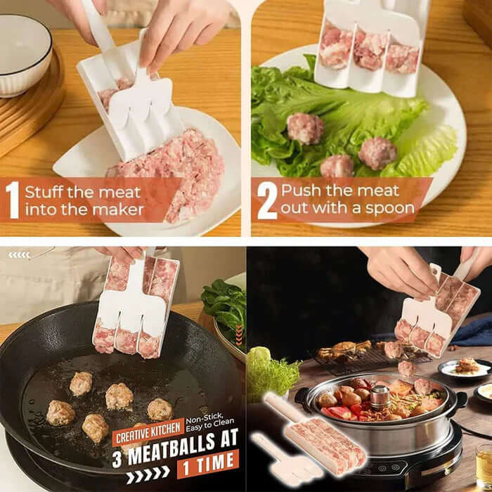 Meatballer™ – Dreifacher Fleischbällchenformer für müheloses Kochen
