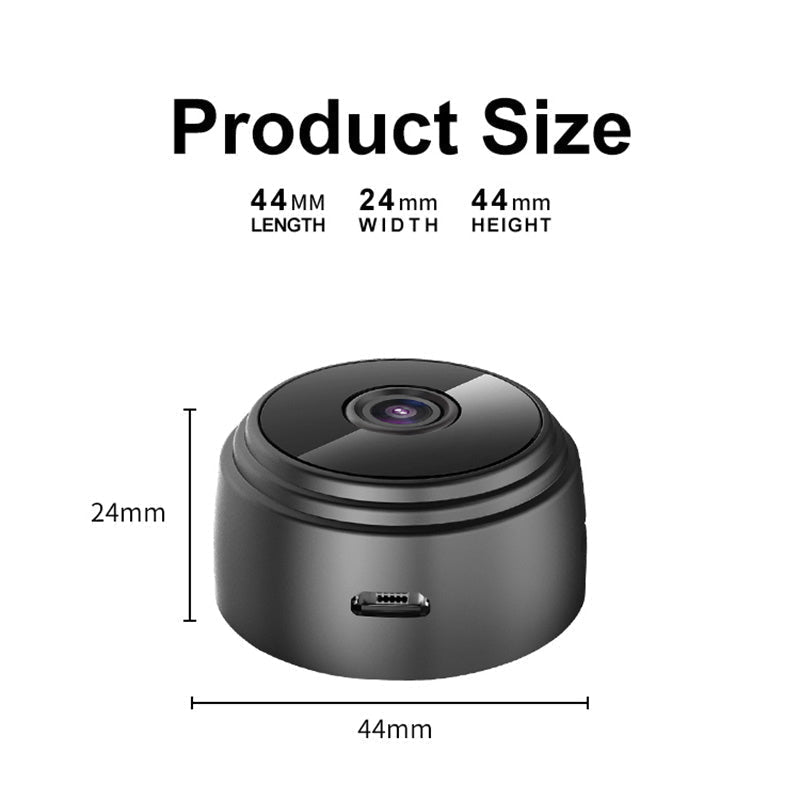 Mini WLAN Überwachungskamera | Magnethalterung, Bewegungsmelder | Live-Streaming per App für Zuhause, Büro, Auto 6