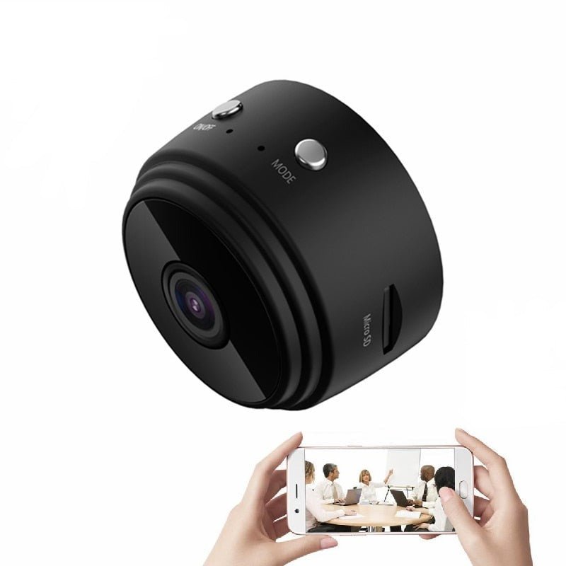 Mini WLAN Überwachungskamera | Magnethalterung, Bewegungsmelder | Live-Streaming per App für Zuhause, Büro, Auto 1