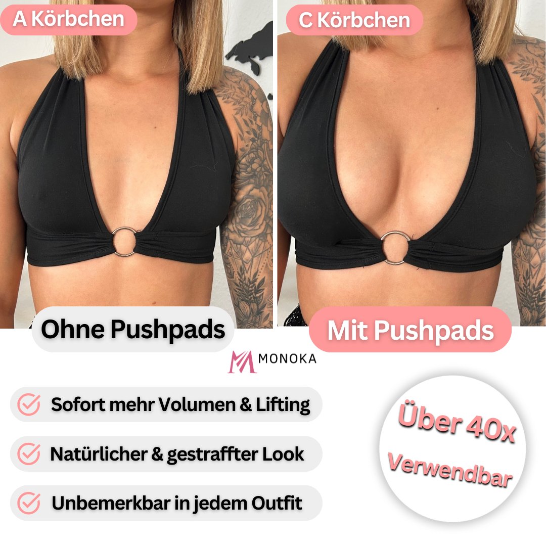 Pushpads™ - Doppelseitig klebende Push-up-Nippelabdeckungen