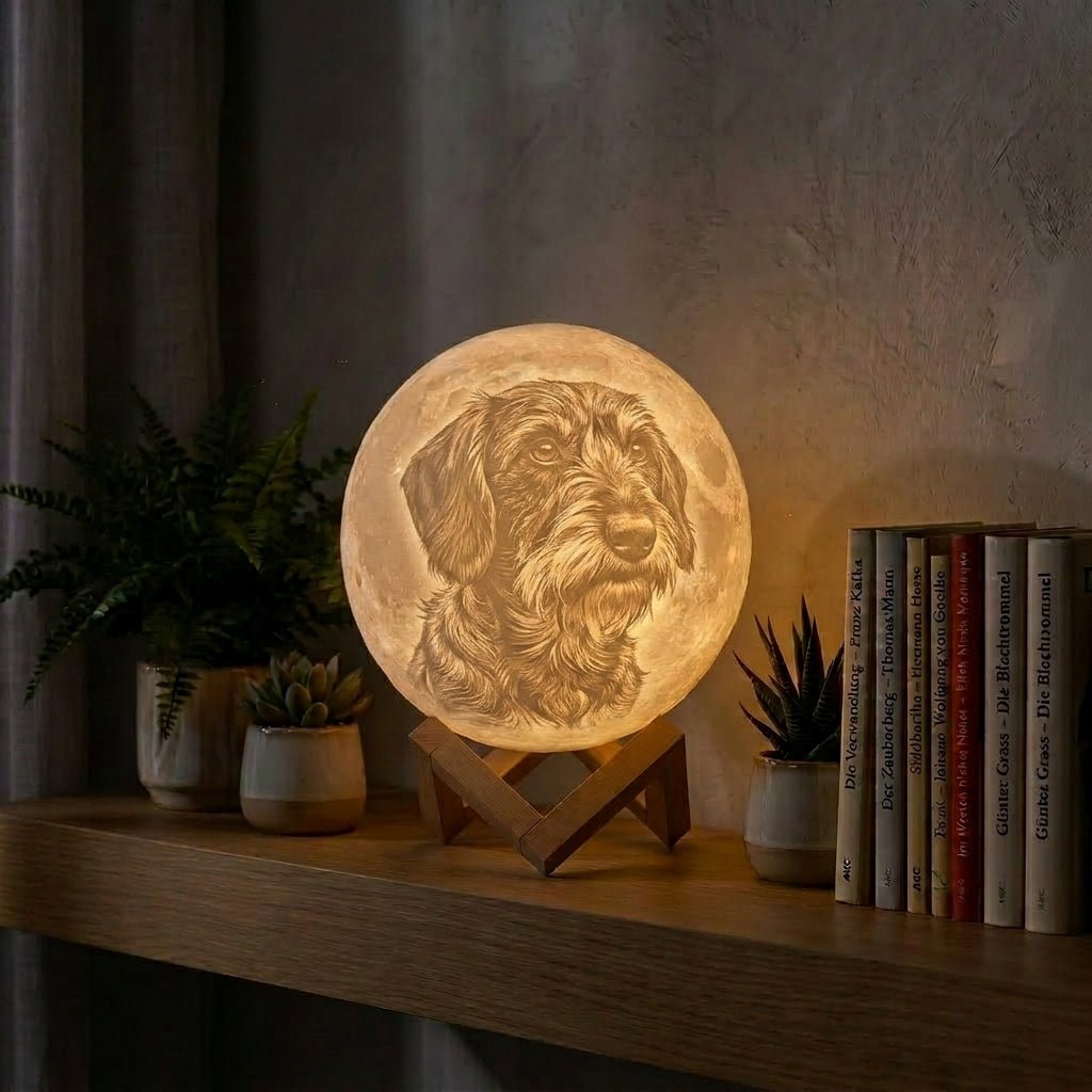 Personalisierte 3D Foto Mondlampe - Das Original von Waagemann - Waagemann
