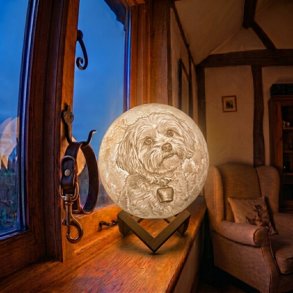 Personalisierte 3D Foto Mondlampe - Das Original von Waagemann - Waagemann