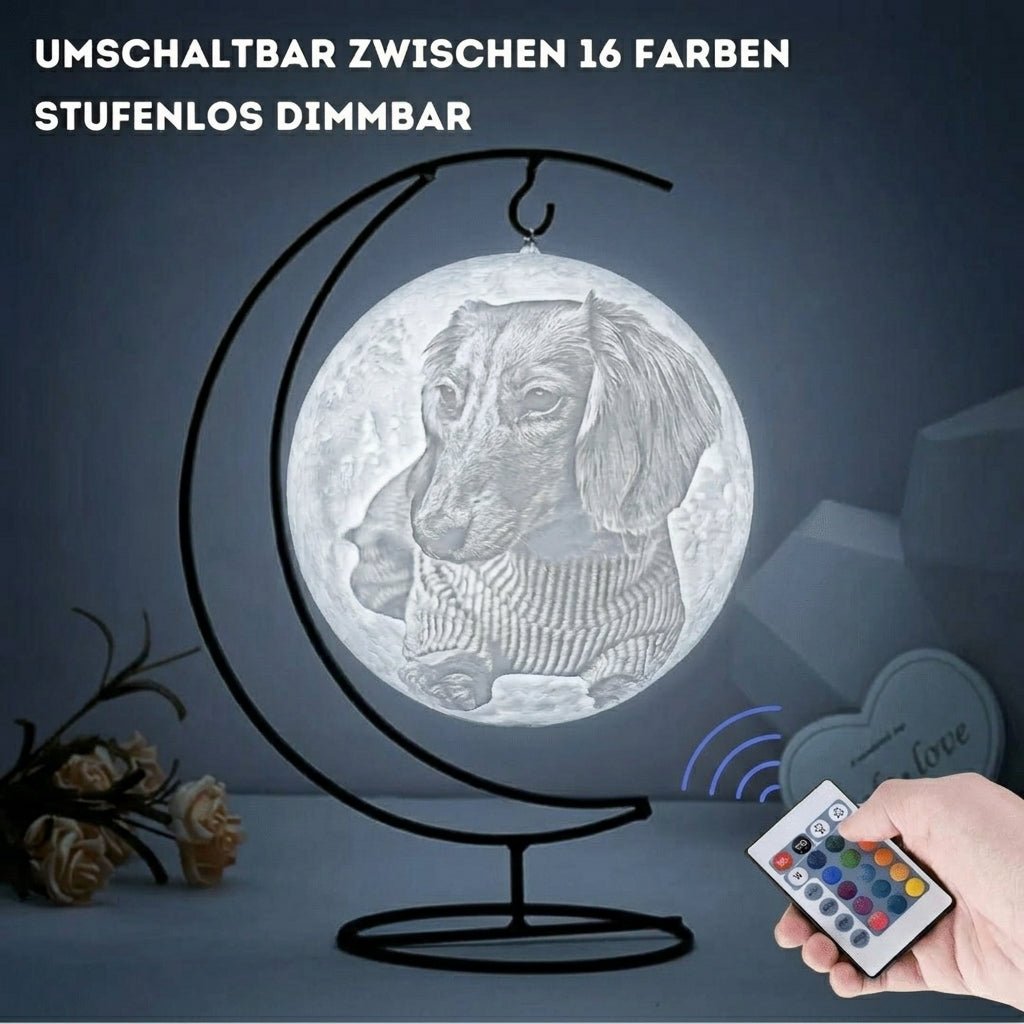 Personalisierte 3D Foto Mondlampe - Das Original von Waagemann - Waagemann