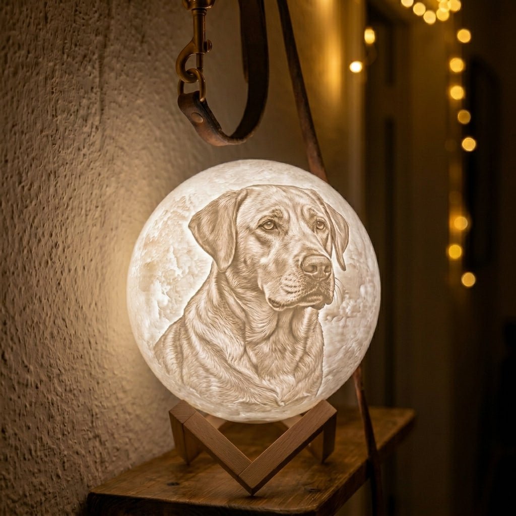 Personalisierte 3D Foto Mondlampe - Das Original von Waagemann - Waagemann