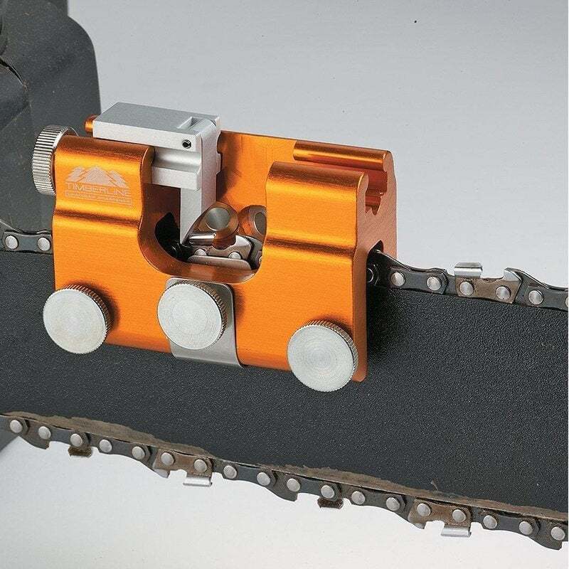 Kettenschärfer für Kettensägen Aluminium | Universell passend | Schnelles, präzises Nachschärfen direkt an der Kette 4
