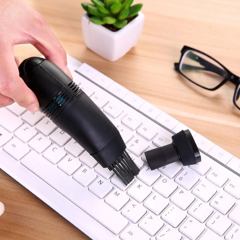 Mini-USB-Staubsauger für Tastatur | Kabellos ohne Batterien, 2 Reinigungsmodi | 70 g kompakt für Laptop, Kamera & Handy 2