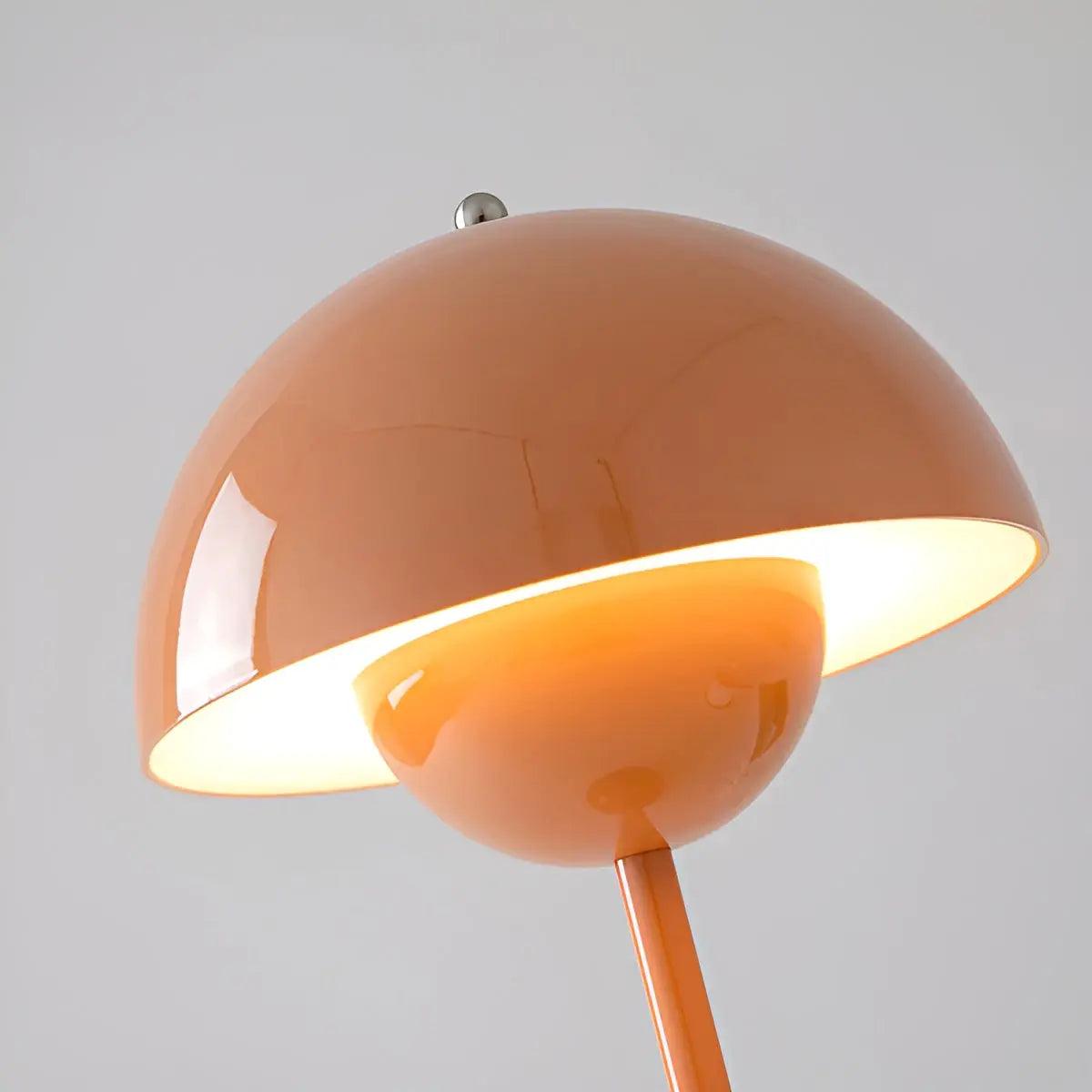Tischlampe Edelstahl Ø 16 x H 29,5 cm | Skandinavisches Design in 7 Farben | Stufenlos Dimmbar per Fingertipp fürs Zuhause 2