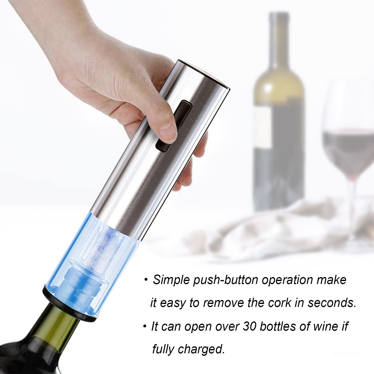 WineBottly™ - Ultimatives wiederaufladbares Korkenzieher-Set