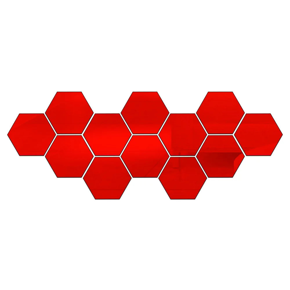 HexSpiegel™ – Elegante sechseckige Spiegelaufkleber
