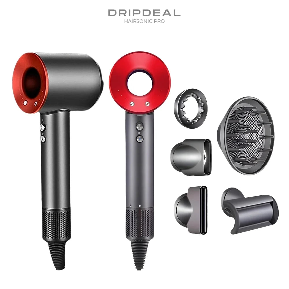 Haartrockner mit Ionen-Technologie und Diffusor | 5 Styling-Aufsätze, 110.000 U/min Motor | Ionen-Ausstoß, 100-240 V 13