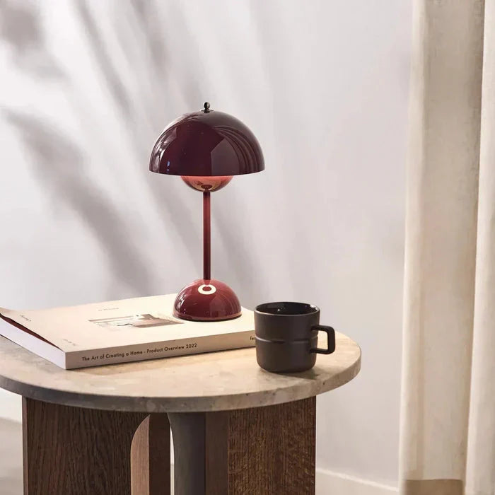 Kabellose Tischlampe USB-aufladbar 28 cm | Touch-Dimmer, 8 Farben, kugelförmig | 3 Helligkeitsstufen ohne Kabel 6