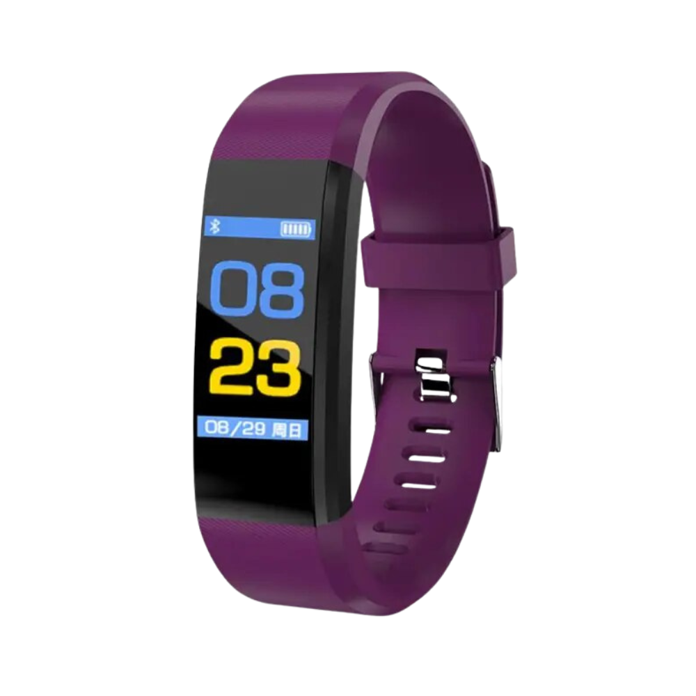 Fitness Tracker Smartwatch mit Herzfrequenzmessung | Aktivitätsdisplay mit Benachrichtigungen | USB-Akku wiederaufladbar 12