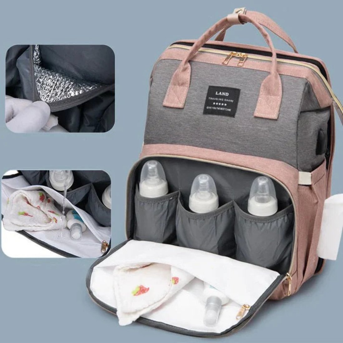 NapStation™ - Leichter faltbarer Mumienbeutel mit Wiege