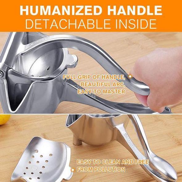 Steely™ - Multifunktionale manuelle Saftpresse aus Edelstahl