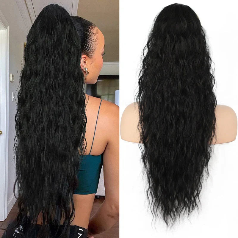 VolureStyle™ – Natürlich aussehender Clip-in-Pferdeschwanz für sofortiges Volumen