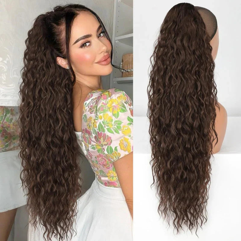 VolureStyle™ – Natürlich aussehender Clip-in-Pferdeschwanz für sofortiges Volumen