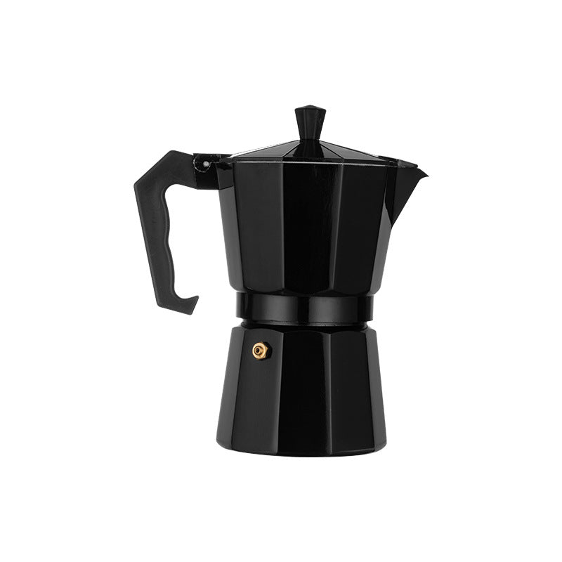 Espressokocher Aluminium Retro herdplattentauglich mit Druckventil