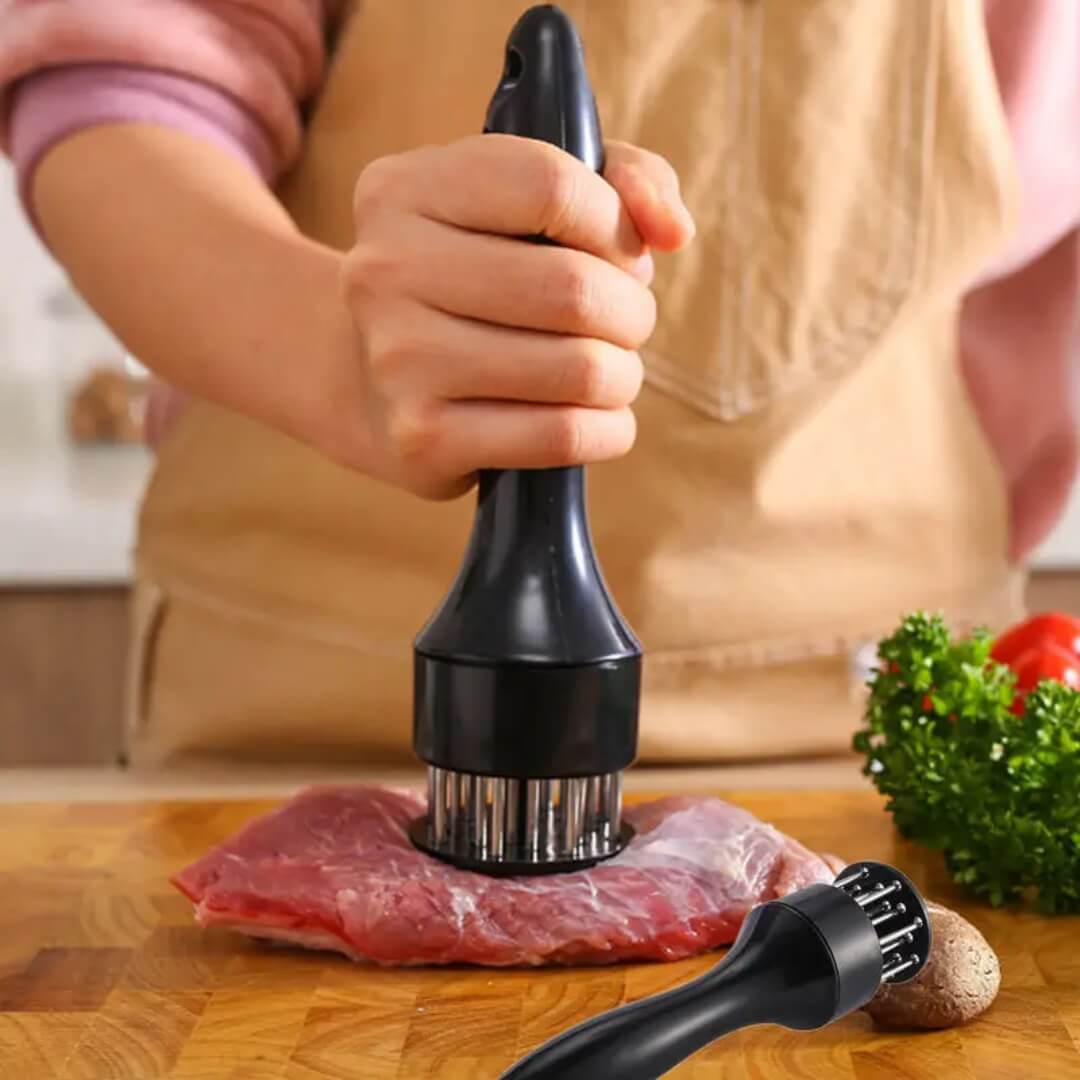 1+1 Gratis | TendMeat™ – Fleischklopfer aus Edelstahl für saftiges, aromatisches Kochen